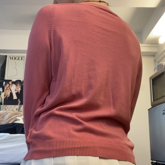 Pink Argyle Sweater - Picture 2 of 3